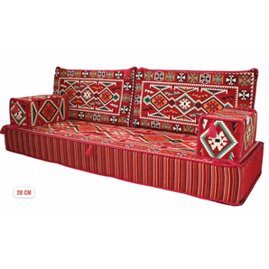 ARABIC MAJLIS JALSA TURKISH SOFA OTTOMAN STYLE FLOOR CUSHION SEATING-STRONG FOAM