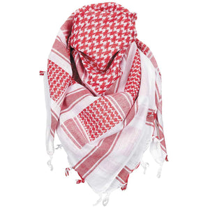 Premium Quality Arab Scarf / Keffiyeh Red and White